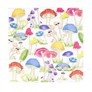 Caspari Woodland Mushrooms Luncheon Napkins - 20 Per Package 18000L