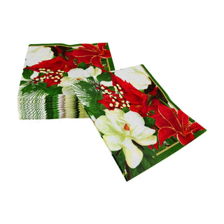 Caspari Christmas Garden Cocktail Napkins - 20 Per Package 18070C