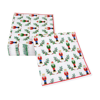 Caspari Little Nutcracker Cocktail Napkins - 20 Per Package 18120C