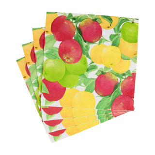 Caspari Apples Luncheon Napkins - 20 Per Package 18220L