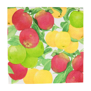 Caspari Apples Luncheon Napkins - 20 Per Package 18220L