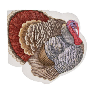 Caspari Turkey Die-Cut Napkins - 15 Per Pckage 18250LGDC