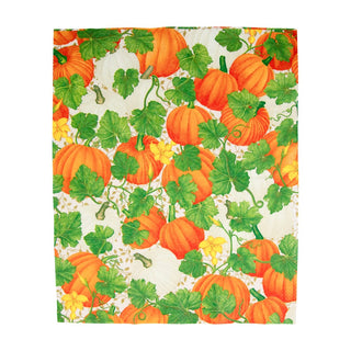 Caspari Pumpkin Chintz White Guest Towel Napkins - 15 Per Package 18260G