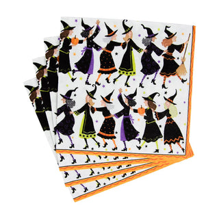 Caspari Witches Conga Line Luncheon Napkins - 20 Per Package 18270L