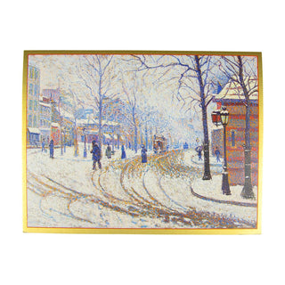 Caspari Boulevard De Clichy Boxed Christmas Cards - 15 Christmas Cards and Envelopes 84227