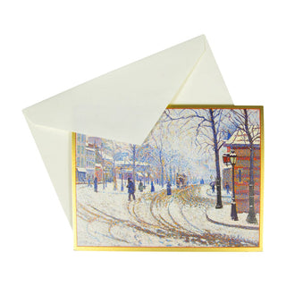 Caspari Boulevard De Clichy Boxed Christmas Cards - 15 Christmas Cards and Envelopes 84227