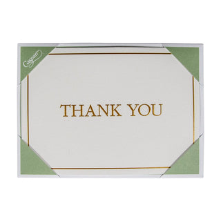 Caspari Thank You Gold Embossed Thank You Notes - 8 Note Cards And Envelopes 84643.44B