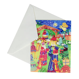 Caspari Nativity Boxed Christmas Cards - 16 Christmas Cards & 16 Envelopes 87202