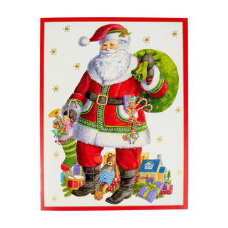 Caspari Santa Claus Lane Boxed Christmas Cards - 15 Christmas Cards & 15 Envelopes 88207