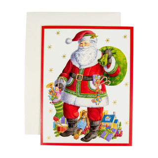 Caspari Santa Claus Lane Boxed Christmas Cards - 15 Christmas Cards & 15 Envelopes 88207