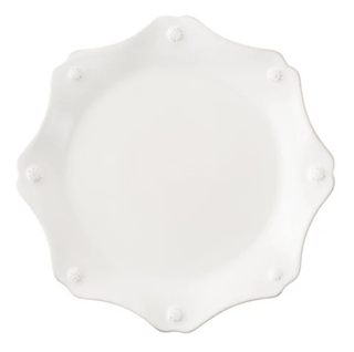 Juliska Berry & Thread Scalloped Dessert/Salad Plate - Whitewash 9389