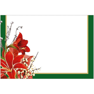 Caspari Christmas Garden Foil Place Cards - 8 Per Package 94906P