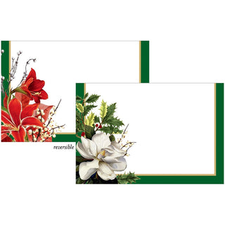 Caspari Christmas Garden Foil Place Cards - 8 Per Package 94906P