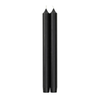 Caspari Straight Taper 10" Candles in Black - 2 Candles Per Package, 3 Packages Included CA02.2X3