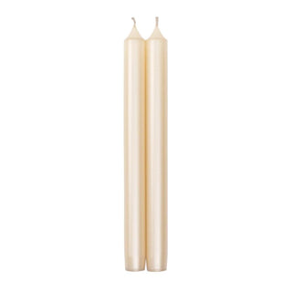 Caspari Straight Taper 10" Candles in Ivory Pearlescent - 2 Candles Per Package, 3 Packages Included CA09.2X3