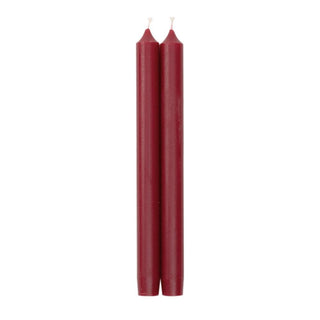 Caspari Straight Taper 10" Candles in Bordeaux - 2 Candles Per Package, 3 Packages Included CA22.2X3