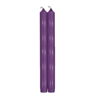 Caspari Straight Taper 10" Candles in Aubergine - 2 Candles Per Package, 6 Packages Included CA59.2X6