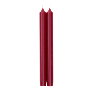 Caspari Straight Taper 10" Candles in Cranberry - 2 Candles Per Package, 3 Packages Included CA81.2X3