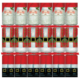 Caspari Santa Claus Celebration Crackers - 6 Per Box CK177.12