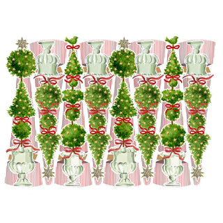 Caspari Eloise Celebration Crackers - 6 Cone-Shaped Crackers Per Box CK178.12