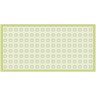 Caspari Garden Trellis Cloth Tablecover in Green - 1 Tablecover FTC015L