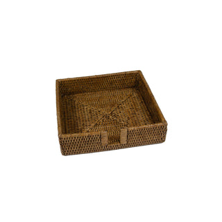 Caspari Rattan Dinner Napkin Holder in Natural - 1 Napkin Holder HD001