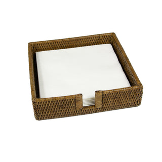 Caspari Rattan Dinner Napkin Holder in Natural - 1 Napkin Holder HD001