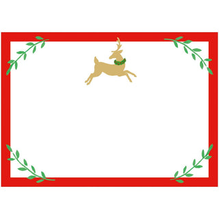 Caspari Little Reindeer Adhesive Labels - 12 Per Package LTAG134