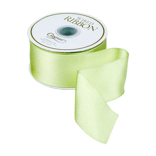 Caspari Solid Satin Celadon Ribbon - 1 Spool Of Ribbon R957