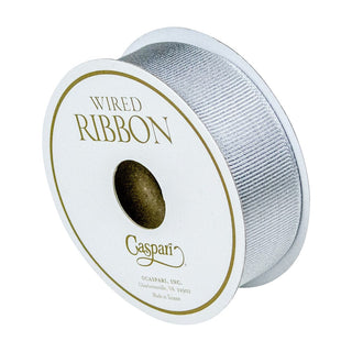 Caspari Silver Metallic Grosgrain Ribbon - 1 Spool Of Ribbon R966