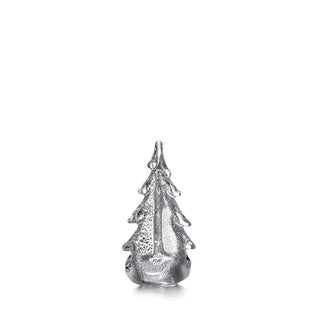 Simon Pearce Silver Leaf Evergreen Glass Tree - 1 Each