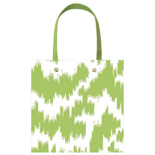 Caspari Modern Moiré Small Square Gift Bag in Green - 1 Each 100030B1.5