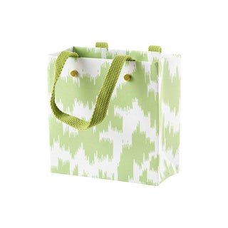 Caspari Modern Moiré Small Square Gift Bag in Green - 1 Each 100030B1.5