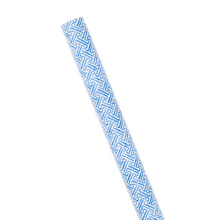 Caspari Fretwork Gift Wrapping Paper in Blue - 30" x 8' Roll 10024RC