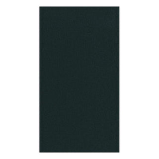 Caspari Paper Linen Solid Guest Towel Napkins in Black - 12 Per Package 102GG