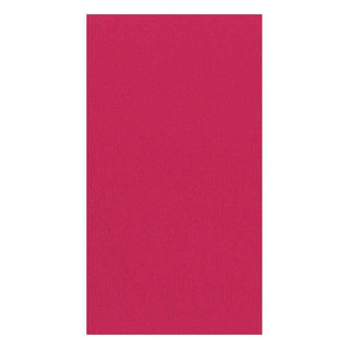 Caspari Paper Linen Solid Guest Towel Napkins in Fuchsia - 12 Per Package 106GG