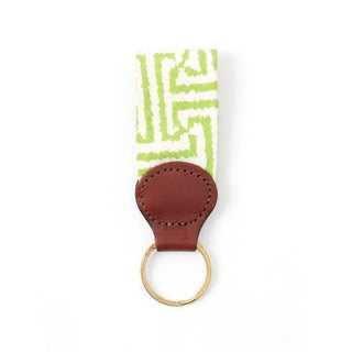 Barrons-Hunter Greek Key Fabric Key Fob in Lime - 1 Each 10867