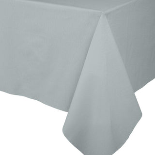 Caspari Paper Linen Solid Table Cover in Silver - 1 Each 111TCL