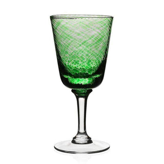 William Yeoward Crystal Vanessa Goblet in Forest Green 12012