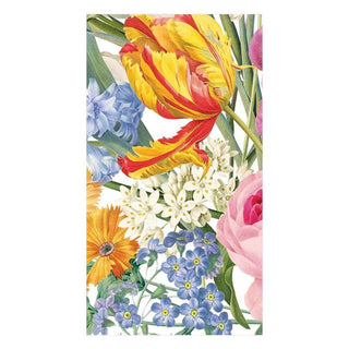 Caspari Redoute Floral Paper Guest Towel Napkins in Ivory - 15 Per Package 15100G