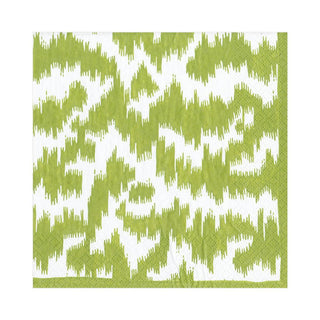 Caspari Modern Moiré Paper Luncheon Napkins in Green - 20 Per Package 15952L