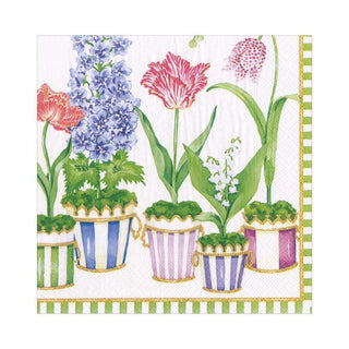 Caspari Window Garden Paper Luncheon Napkins - 20 Per Package 16370L