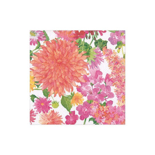 Caspari Summer Blooms Boxed Paper Cocktail Napkins - 40 Per Box 16390B