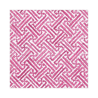 Caspari Fretwork Paper Luncheon Napkins in Fuchsia - 20 Per Package 16453L