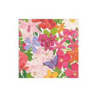 Caspari Halsted Floral Paper Cocktail Napkins - 20 Per Package 16820C