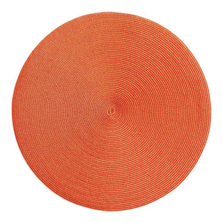 Deborah Rhodes Braided Round Placemat in Terracotta - 1 Each 26611