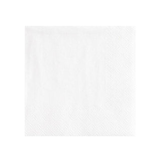 Caspari White Pearl Paper Cocktail Napkins - 20 Per Package 2900C