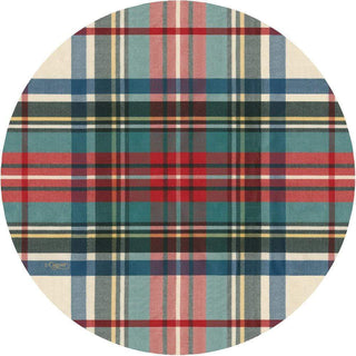 Caspari Dress Stewart Tartan Die-Cut Coasters - 4 Per Package 3054CC