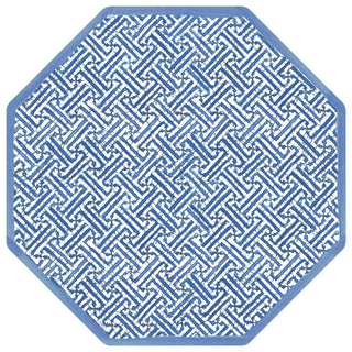 Caspari Fretwork Die-Cut Placemat in Blue - 4 Per Package 3059PMSX4