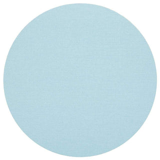 Caspari Classic Canvas Round Felt-Backed Placemat in Aqua - 4 Each 4018PMRX4